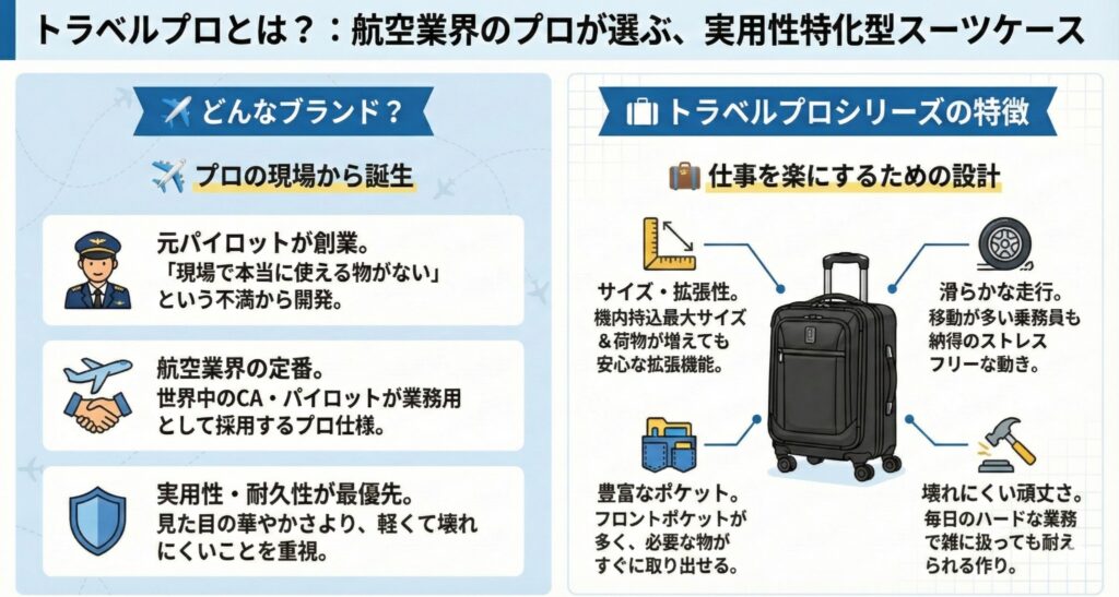 CAに人気】トラベルプロスーツケースの魅力とは？おすすめモデルと
